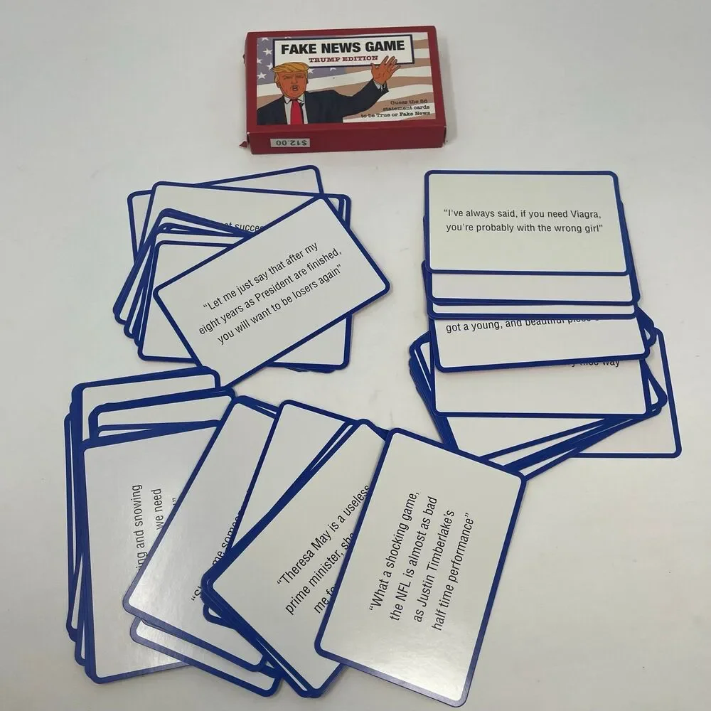 Fake News Game‎ Trump Edition Trivia Party Card Game